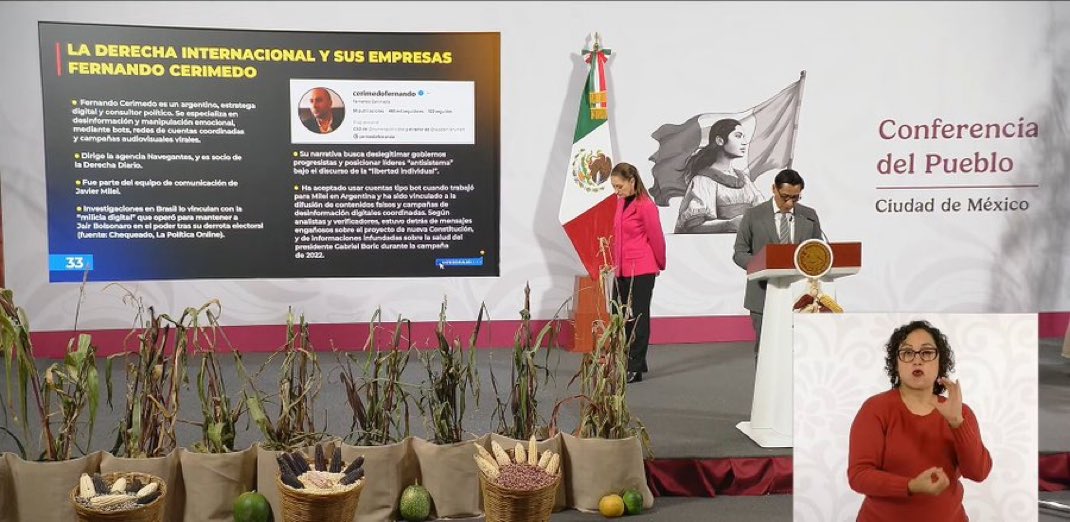 GlodeJo07's tweet photo. Casi media hora dedicó la Presidenta para exponer una investigación mal hecha sobre “quien está detrás de la marcha de la Generación Z”. 
Ni una sola mención por Noelia, la niña de 4 años que ASESINARON en Oaxaca después de haber asesinado a su mamá frente a sus ojos.

Neta, que asco
