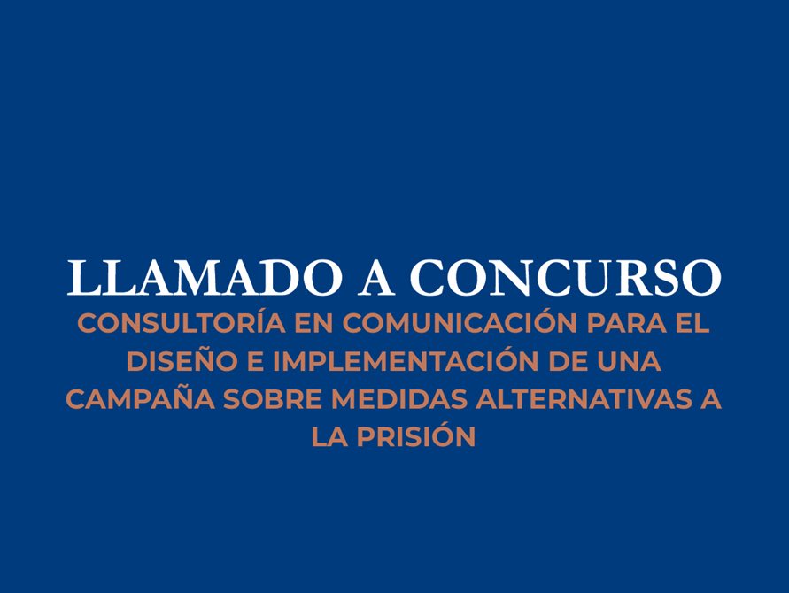 cej_py's tweet image. 📣 LLAMADO A CONCURSO

El CEJ convoca a personas interesadas en proveer servicios profesionales para “Consultoría en Comunicación para el diseño e implementación de una campaña sobre medidas alternativas a la prisión”

🔗 Más info: cej.org.py/llamado-a-conc…