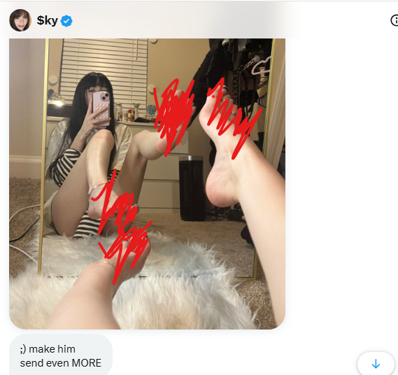 FreeLoaderrr's tweet photo. @simpzforsky is so fucking hot. none of u deserve to see her. send and spoil her in my name, cucks. 
Freeloading. 
findom
cucks
brat https://t.co/oHroRSfUiV