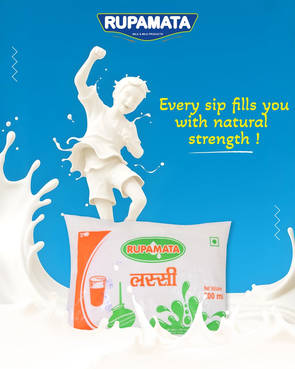 rupamata_Milk_'s tweet photo. Every sip fills you with natural strength !
.
.
#Rupamatamilk #Milkproducts 
#paneer #lassi #ghee #dahi #Shrikhand #basundi #khava https://t.co/VdDn0QFCN4