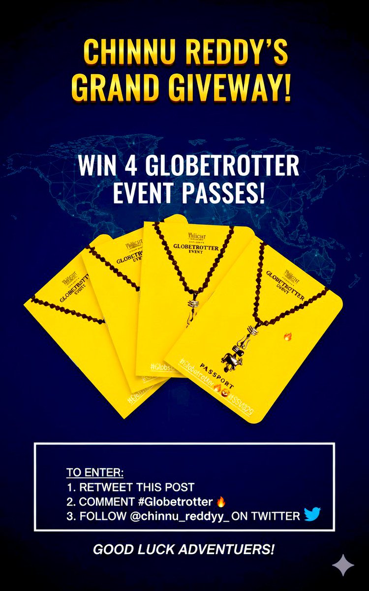 #GlobeTrotter event passes giveaway