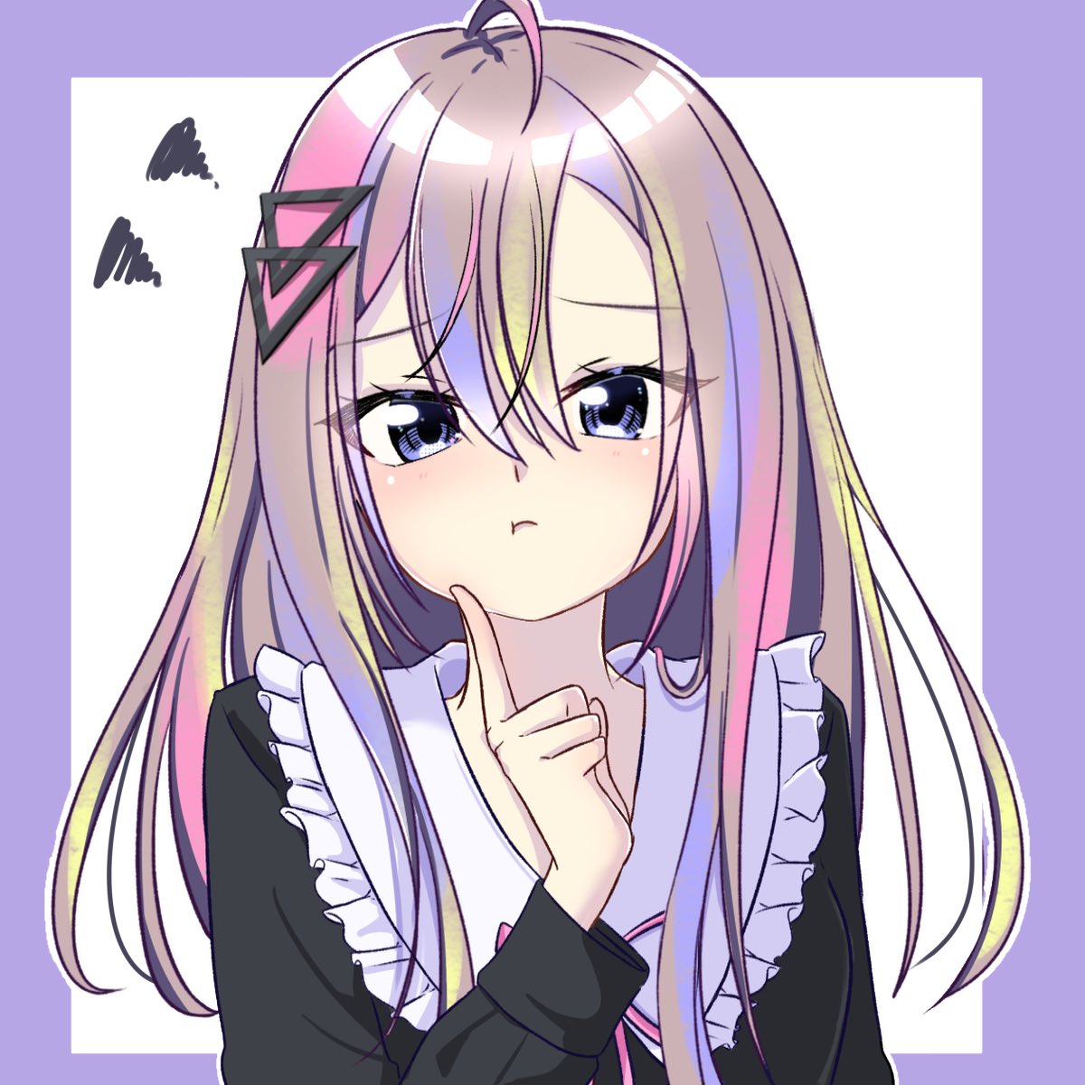 ＃ よその子の顔だけ描きたい
⑫さーちゃん宅の子！🖤