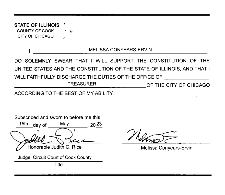 ChicagoContrar1's tweet photo. If Conyears-Ervin is elected to the U.S. House, will she violate her oath the same way she is disregarding her sworn duties here? https://t.co/d8ksct4WOH