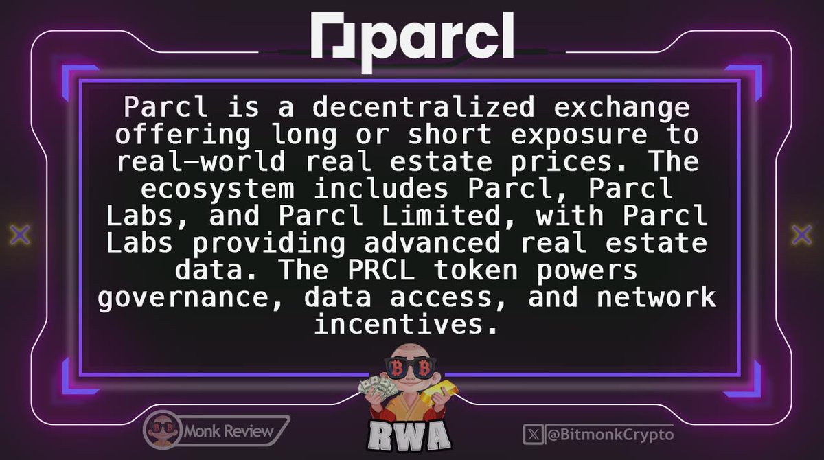 BitmonkCrypto's tweet image. 🔥 Latest from @Parcl – the future of real estate investing on-chain!

If you&apos;re into crypto + real estate + wealth building, this one’s worth your attention. 

Here’s the quick rundown 👇

➟ $4.6B+ traded milestone – that’s like 10,000 U.S. homes, all done instantly on-chain
➟…