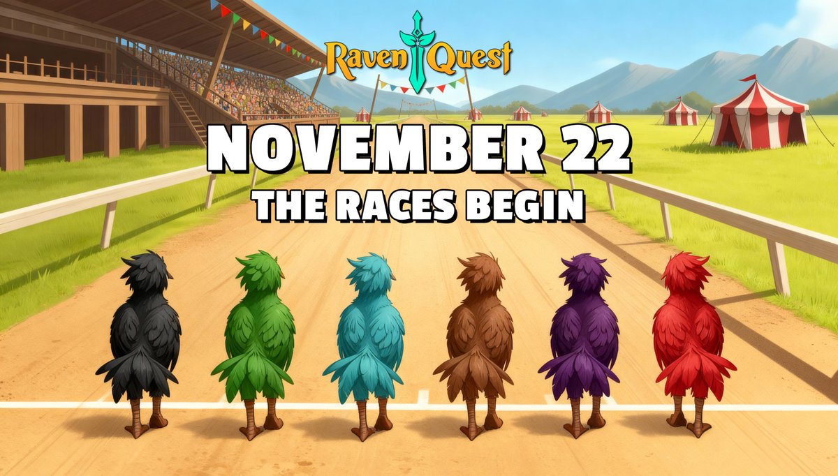 RavenQuestGame's tweet photo. Your favorite flightless birds are about to show you how to fly... on the racetrack!

Our Munk Madness expansion is bringing Moa Racing to RavenQuest!

Whether you are a risk taker, a spectator, or just a fan of fast birds, Moa Racing guarantees one thing: pure Munk fun.  

Plus, you might even see some familiar faces in the stables! 👀

Munk Madness is launching November 22nd.   

Are you prepared for the Madness?