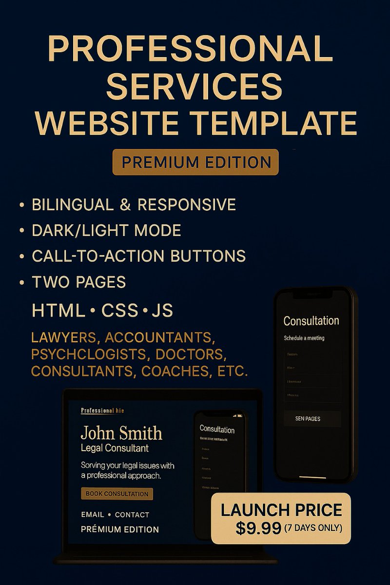 Merisshintia01's tweet image. Just launched my first Professional Website Template!

🎉 Launch Price: $9.99 (7 days only!)
 
Click here!
 merisshintia.gumroad.com/l/pro-web-temp…

#webdesign #htmlcss #cssdesign #responsivedesign #uidesign
#templates #websitetemplate #designercommunity #devcommunity
#gumroad #indiedev