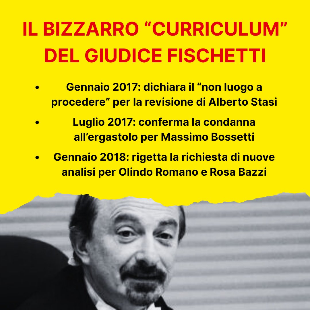 f_liguori2611's tweet image. Vi presento Enrico Fischetti, ex giudice del Tribunale di Brescia. Un uomo che ha avuto un ruolo nei casi più controversi di questo secolo, con un&apos;unica costante: le sue decisioni hanno sempre portato problemi imputati e alle loro difese. Un bizzarro &quot;curriculum&quot;.
#garlasco