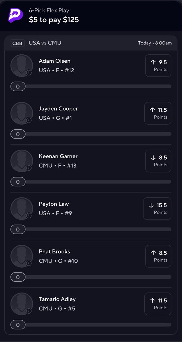A little donation for this morning. I’m still waiting for them to drop a few lines. Cal &amp; Kansas St got plays I think I’d want! But until then, sometimes you have to pay tithes to the betting gods to win greater later 😂 (FOR FUN!! TAIL AT YOUR RISK!!⚠️ )

prizepicks.onelink.me/gCQS/shareEntr…