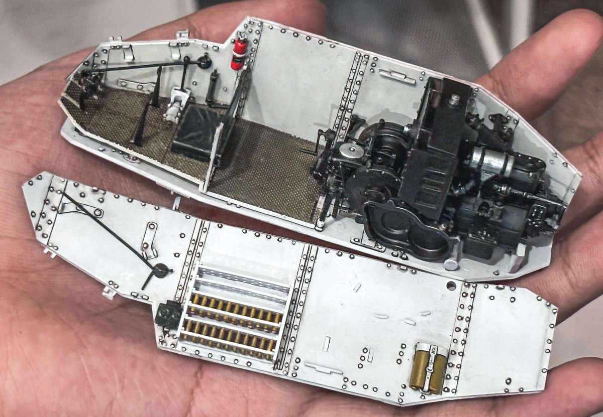 minonarekai's tweet photo. Hello again.. ✌🏻
Meng (1/35) Renault FT-17 Interior https://t.co/0ZVS646wFr