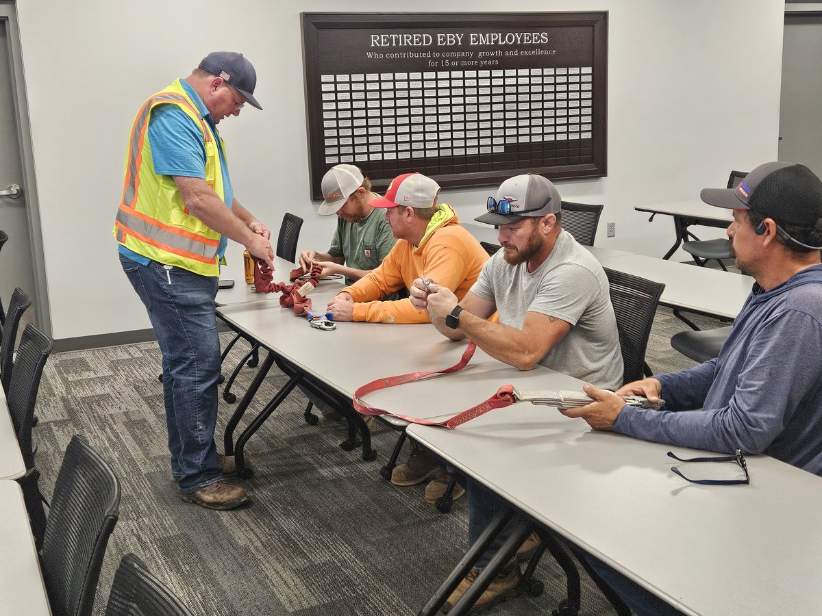 Safety starts with preparation. Our team recently completed Fall Protection Equipment Inspector Training, qualifying more employees to inspect and maintain our safety gear.