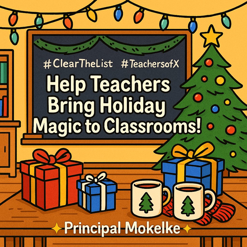 The <a href="/PrincipalProj/">Principal Project</a> gifted me an Amazon card for my recent contribution 🙏

I’m paying it forward: time to sprinkle some lists for #TeachersofX
🎄Drop your list
🎁Comment highest need item
🔁 Repost so others can help

Let’s clear some lists together! 
#ClearTheList #BeAGoodHuman