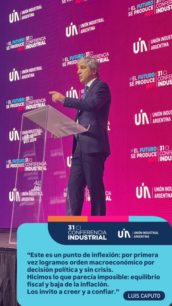 <a href="/LuisCaputoAR/">totocaputo</a>  en la #31CI #elfuturoseproducehoy