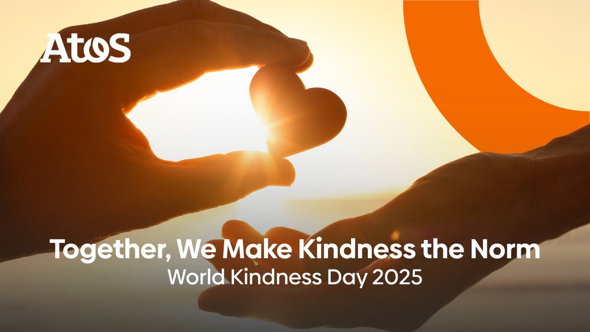 BillMcC001's tweet photo. At Atos, we’re proud to join the global celebration of kindness. This year’s theme — “Make Kindness the Norm” — reminds us that small, intentional acts can create meaningful change in our workplaces, communities, and beyond. https://t.co/7NYx591zfy