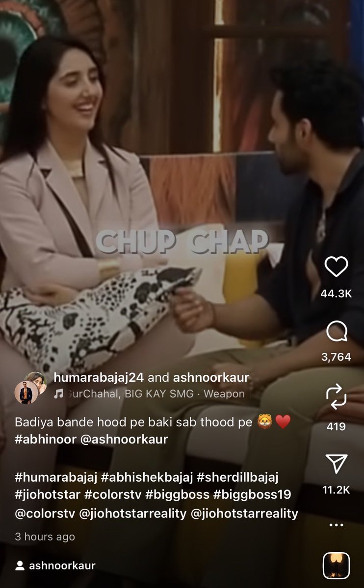 45Controversy's tweet image. Manchild itna bol raha bahar aake Phir bhi ek paise ki reach nai aarhi, collab post with Ashnoor still only 44K likes in 3 hours and Pranit bhau ka toh dekh hei skte sab 1 ghante mai🔥

#bailbuddhi #PranitMore𓃵 #PranitKiPaltan #Abhinoor #manchildbajaj