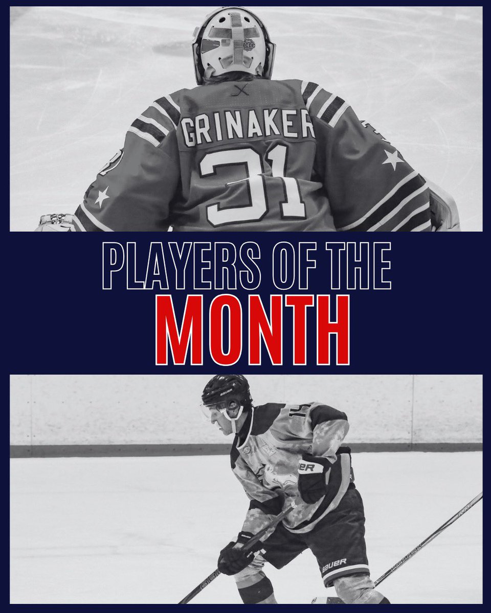 Congratulations to our two Players of the Month for October in the Mountain Division! 

Goalie of the Month - Merik Grinaker
Rookie of the Month - Liam Sheward

Keep up the good work!
