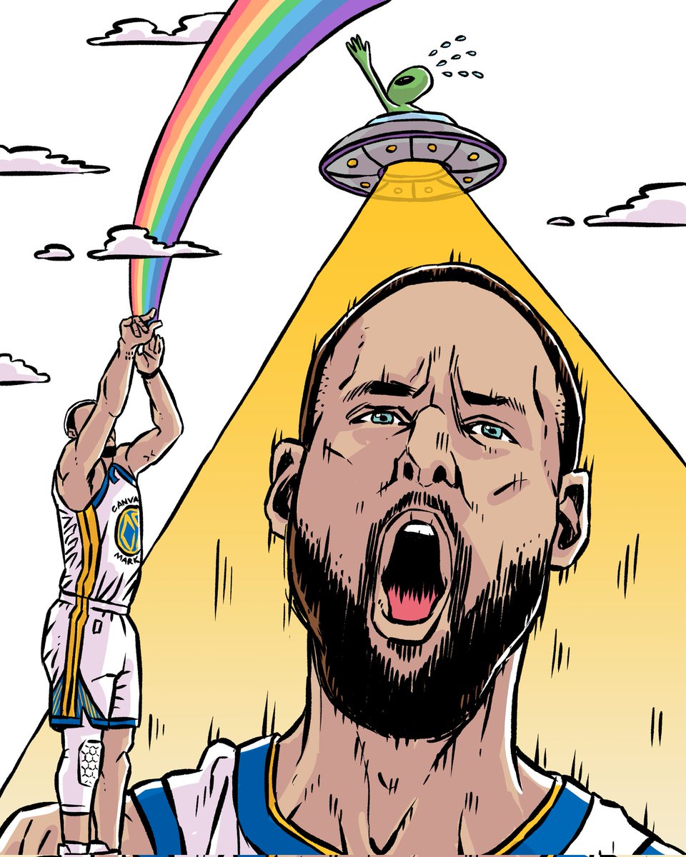 luckymong1's tweet image. Rainbow over your head. #StephenCurry #Warriors