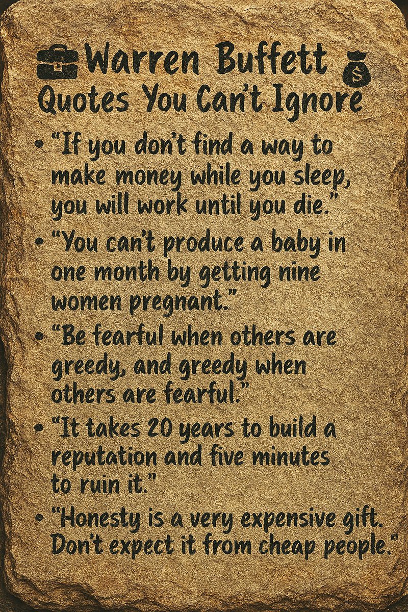 Warren Buffett Quotes You Can’t Ignore 🧠