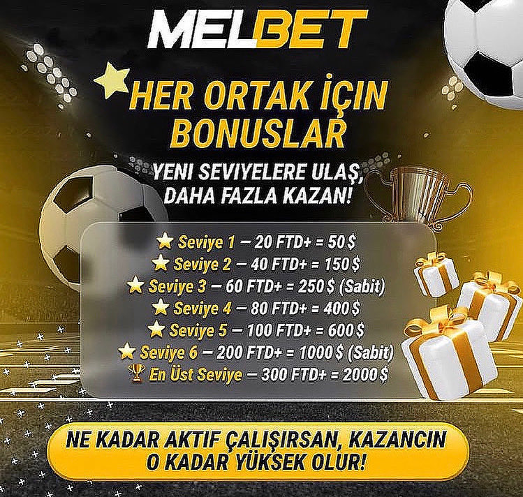 TuncayMlb's tweet photo. 🎯 Daha fazla FTD, daha büyük BONUS!
Adım adım seviyeleri geç, 2000 $’a kadar kazan! 🏆
💬 Aktif olan her ortak ödüllerle buluşur.
🚀 Şimdi katıl, Eylül’de kazanmaya başla!
#Melbet #AffiliateMarketing #Bonus #FTD #Gelir #iGaming #Kazanç #Ortaklık https://t.co/aM1RSpy4Cc