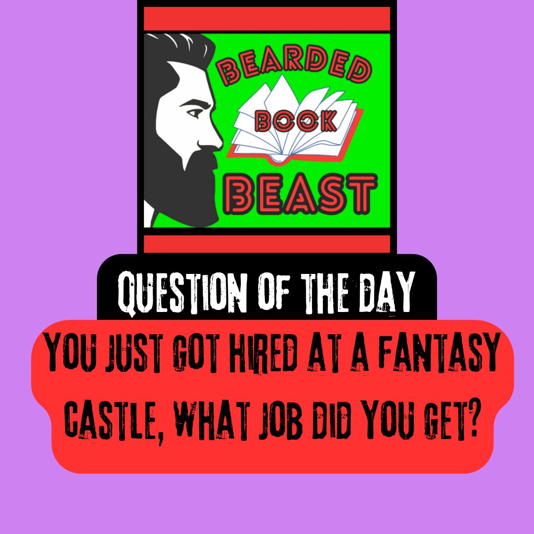 BeardBookBeast's tweet image. Today&apos;s Question of the Day

You just got hired on at a fantasy castle!  What job did you accept!?

I&apos;d probably be a bard or scribe!  Although a stablehand sounds lovely.  Let me know and vote in the comments👇

#books #bookcommunity #Reading