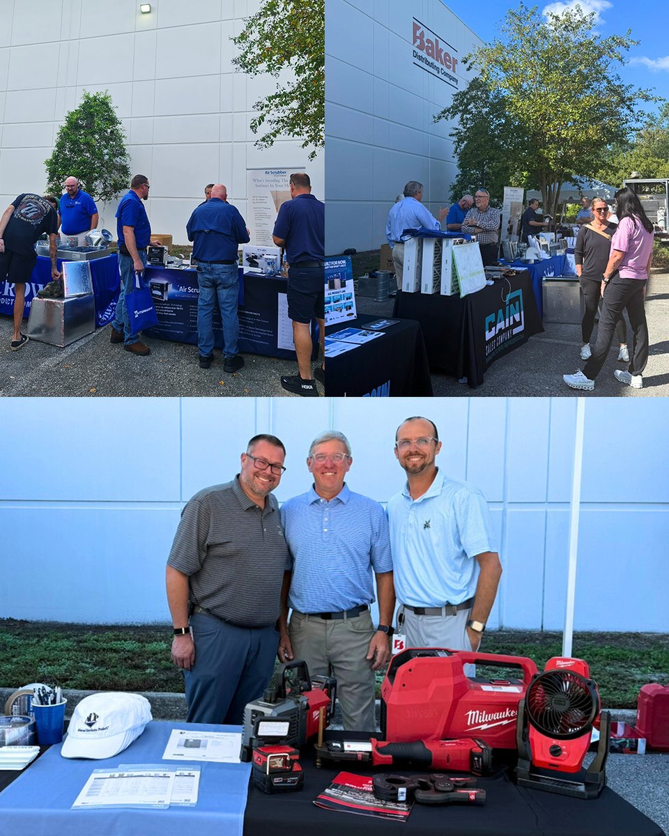 BakerDist's tweet image. The Grand Opening for Baker Jacksonville was a big day filled with free BBQ, vendor giveaways, and unbeatable deals! Vendors were on-site showcasing products and sharing expert tips with local customers. #JacksonvilleFL #BakerDistributing #HVACR #GrandOpening