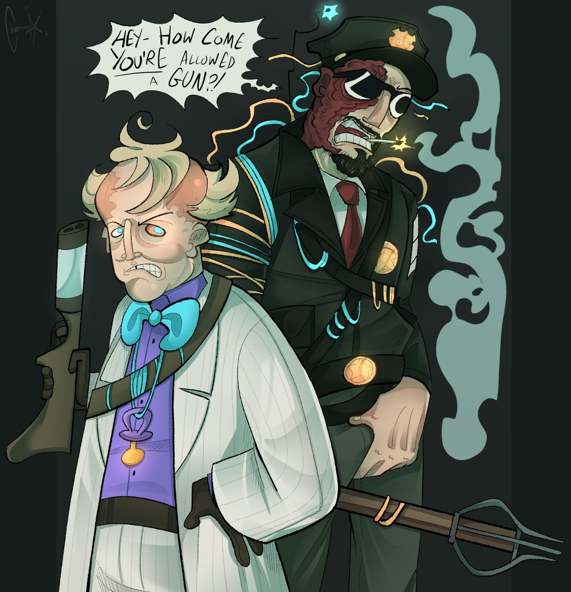 Why do YOU get a gun ?!

🍼🚨

#FrancoBarbi #LelandCoyle #TheOutlastTrials #OutlastTrials #Fanart #Art