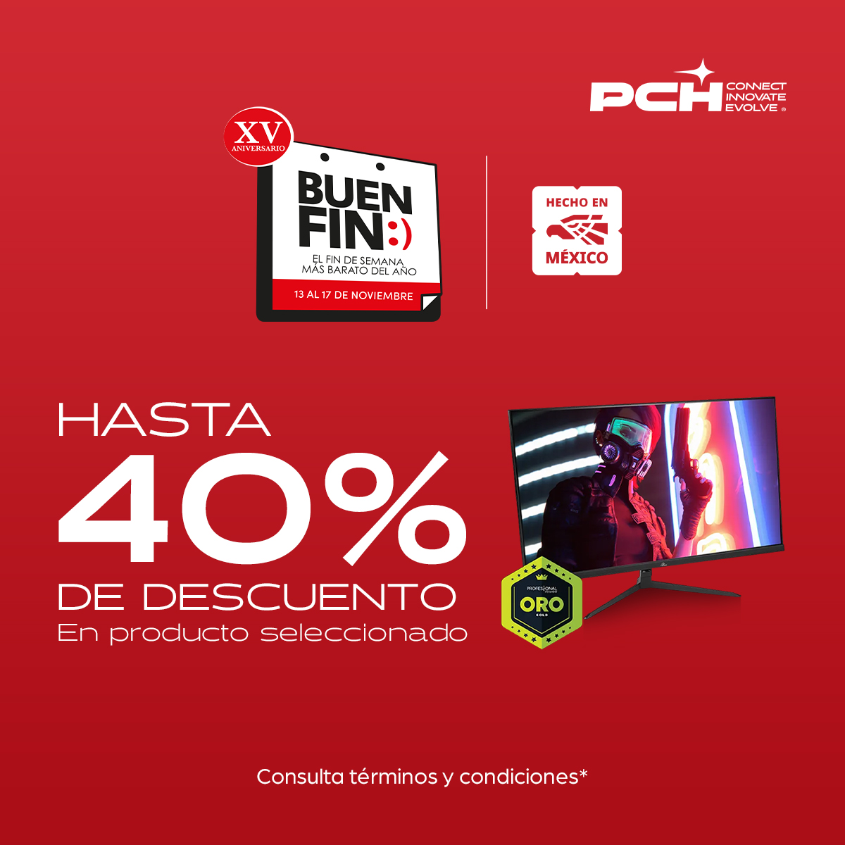 🚀 ¡El #BuenFinPCH ya comenzó!

Precios especiales del 13 al 17 💻⚡

👉 Conecta con las mejores ofertas: shop.pchconnect.com/buen-fin-2025