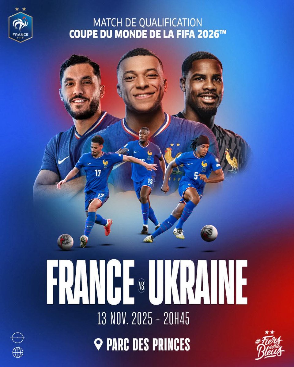 Tout mon soutien à l’équipe de France pour ce match de ce soir 🇫🇷 
Une date spéciale 13 novembre, en mémoire des attentats. L’hommage que la FFF va rendre s’annonce fort.
 La qualification pour la Coupe du Monde ce soir serait encore plus symbolique.  💙🤍❤️💪⚽