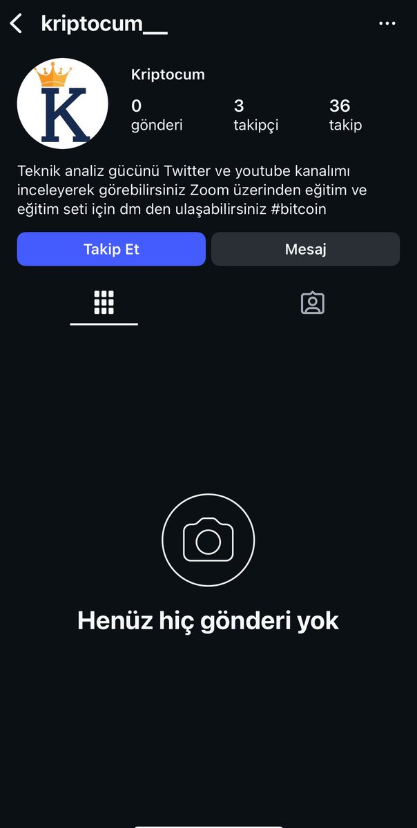 Arkadaşlar instagram da benim adıma kriptocum__ kullanıcı adı ile hesap açılmış.Bu şerefsiz haysiyetsiz yaratık muhtemelen dolandırıcı ben çok uzun zaman önce kriptocum kullanıcı adı ile hesap açmıştım zaten.Bu karaktersizden gelen mesajları paylaşımları dikkate almayın.Ben