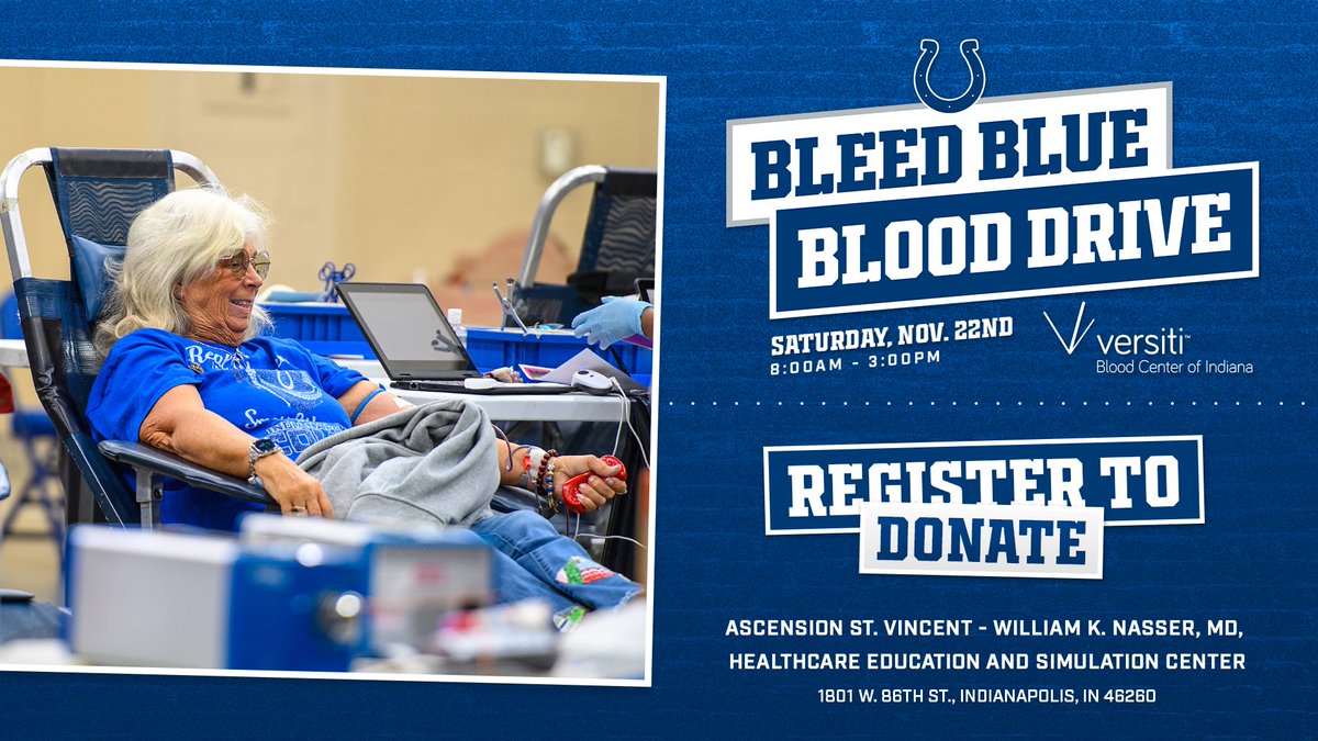 Sign up to donate blood during the Bleed Blue Blood Drive on Nov. 22nd! donateblood.versiti.org/donor/schedule…