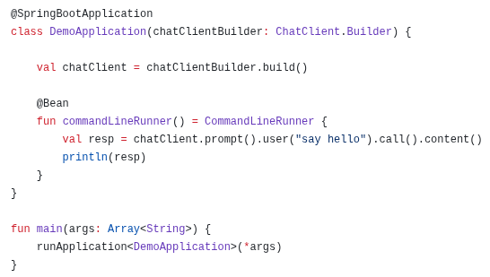 JamesWard's tweet image. Spring AI 1.1 is out! And you can now use an Amazon Bedrock bearer token making local dev super easy to setup. Java and Kotlin developers can now create a new AI app in a couple minutes and connect to any of the 200+ models! All it takes is a few lines of code &amp;amp; config:
