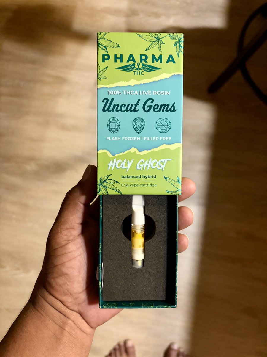 3/3 And let’s talk about the Holy Ghost “Uncut Gems” Flash Frozen Rosin Vape Cartridge — holy (pun intended) this is next-level. Pure, potent, terpene-rich perfection in every pull. 🔥💎