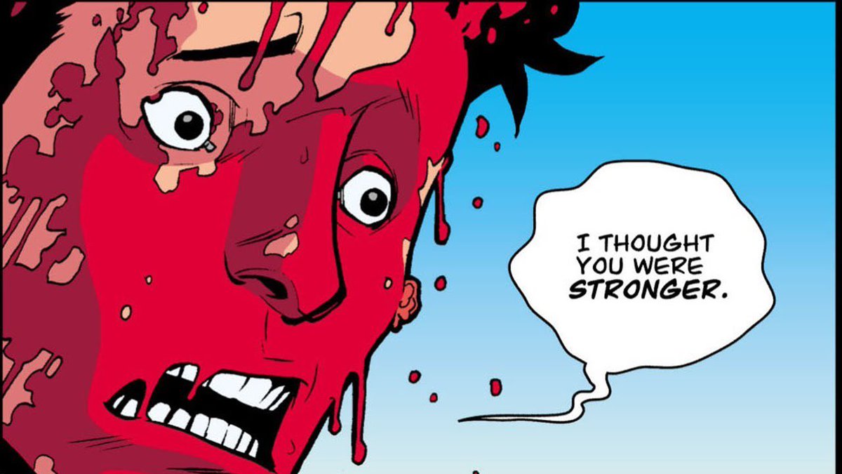 Superman after snapping fraud greys neck