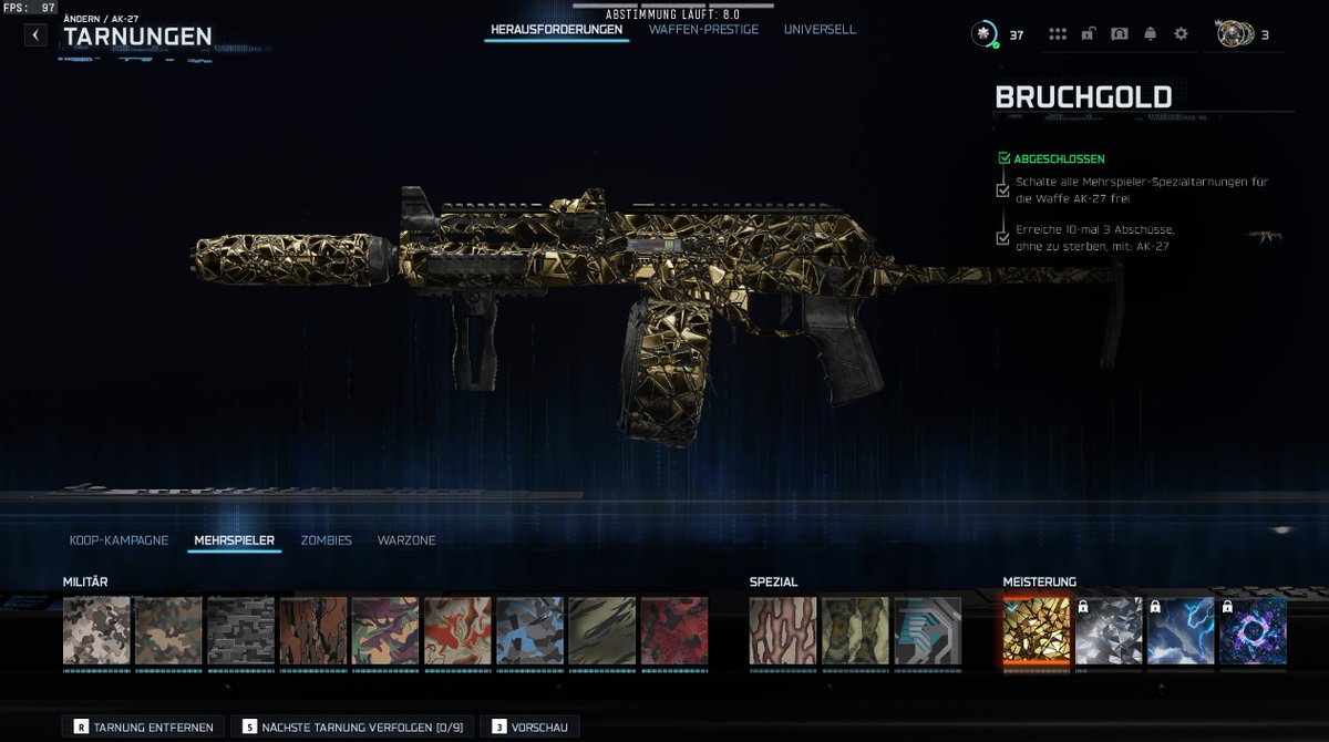 dennis3902's tweet photo. erste Waffe auf Gold Bo 7 #CallofDuty  @CallofDuty @CallofDutyDE  @FantouGames @GustafGabel @FantouGames https://t.co/Wj6mhECYHq