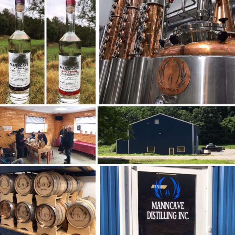 MannCave Distillery ~Daily tours and tastings are available. Award winning Moonshine, Vodka, Bourbon Whiskey, Gin, and Rum. Their new alcohol Ambrosia is available for purchase onsite. Visit manncave.com or their FB page for details.