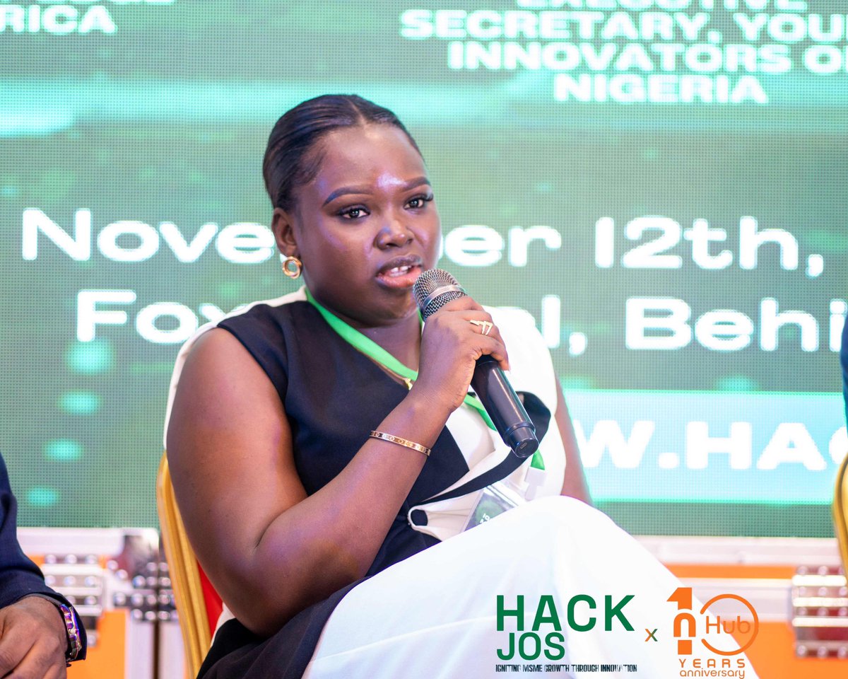 Innovatrixteams's tweet photo. At HackJos 2025, our CEO/MD, Joy Buba, explored ways to turn Nigeria’s brightest ideas into scalable businesses. we’re bridging the gap between innovation and access empowering founders with skills, mentorship, and investor readiness.

#HackJos2025 #Innovation #MSMEs https://t.co/k50sSRs81o