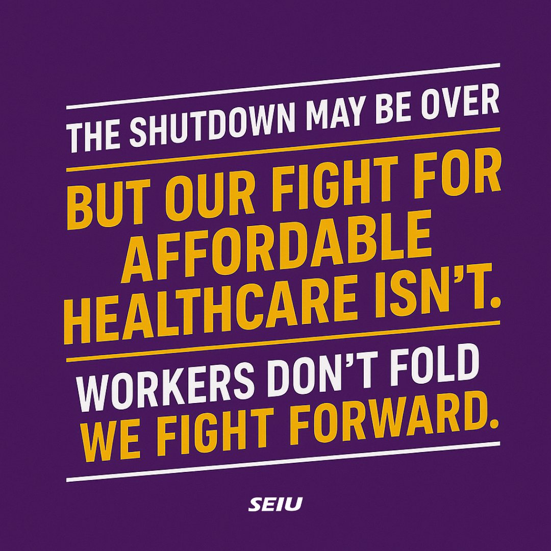 When they shut down the government, they showed us who they are.
When workers stood up and fought back, we showed them who we are.
We don’t fold — WE FIGHT FORWARD. 🚀