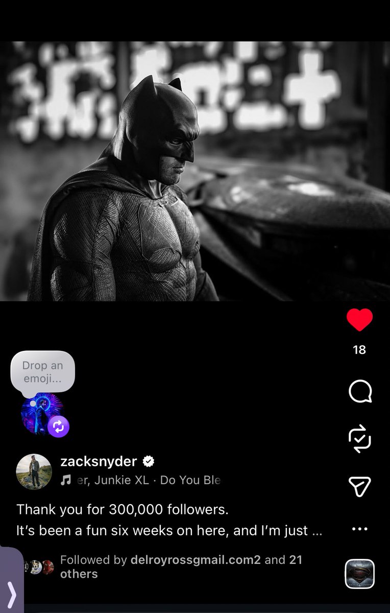He’s dropping clues everyday, we are getting close to Snyderverse epic return 🥺 🦇🦇🦇🦇🦇
#MakeTheBatfleckMovie