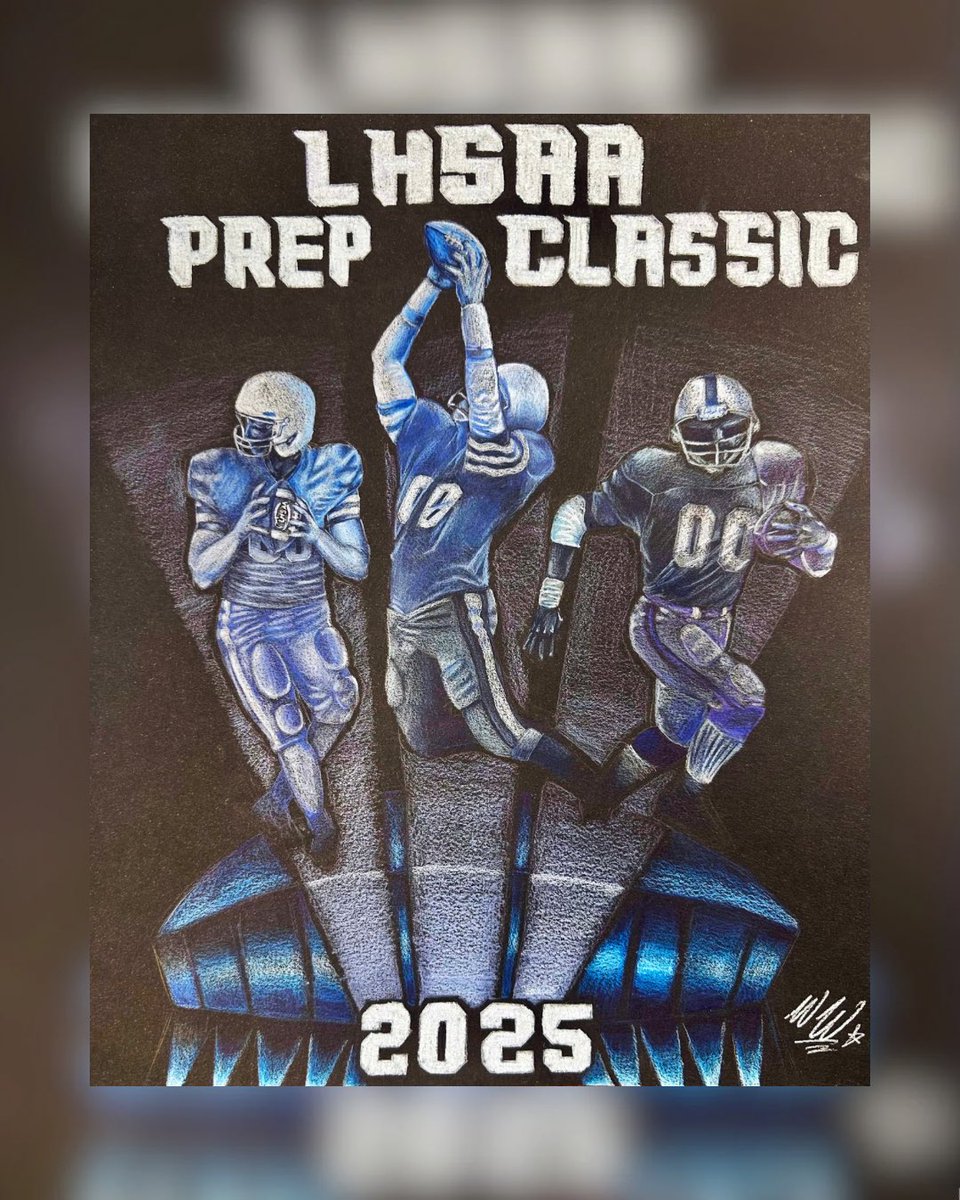 Congratulations to the 2025 <a href="/raisingcanes/">Raising Cane's</a> Prep Classic Poster contest winner… Weston Webb of Franklinton High School!