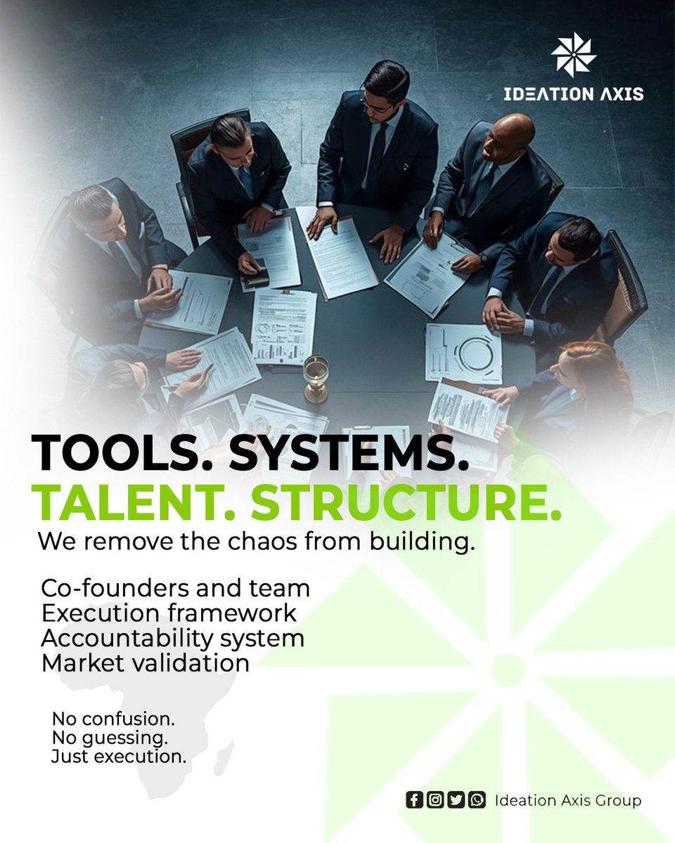 ideation_axis's tweet photo. 1. WE ARE NOT A COMPANY
2. WE ARE A MISSION
3. BUILT ON EXECUTION 🛠️
4. BUILT FOR AFRICA 🌍
We skip the equity and capital hurdles. We just build.
Join @ideation_axis for execution fuel. Click the link in the comment section to join the pipeline https://t.co/75QGyvX3nZ