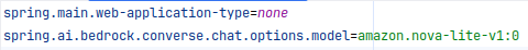 JamesWard's tweet image. Spring AI 1.1 is out! And you can now use an Amazon Bedrock bearer token making local dev super easy to setup. Java and Kotlin developers can now create a new AI app in a couple minutes and connect to any of the 200+ models! All it takes is a few lines of code &amp;amp; config:
