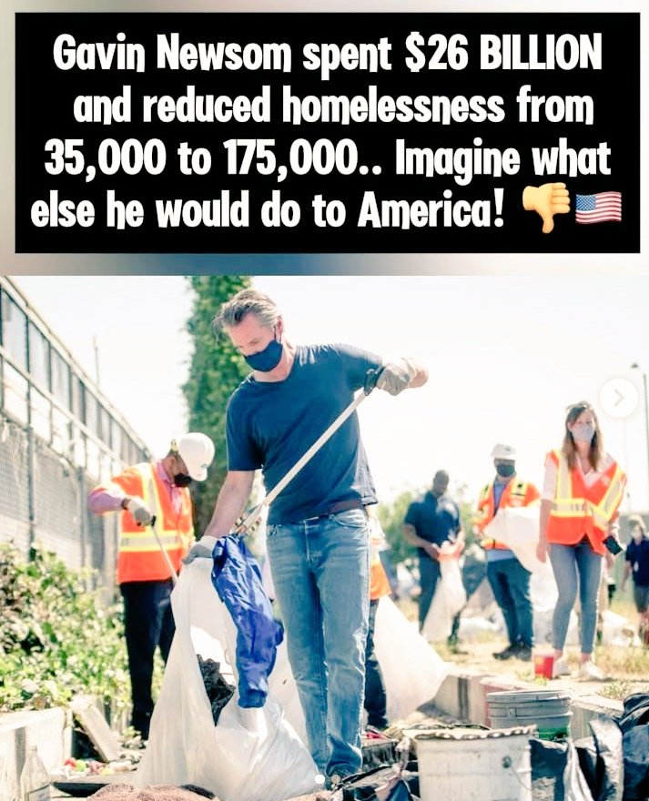 Kenneth17577489's tweet photo. @AwesomeNewsom Gavin Newscum has taken a wrecking ball to California since he became a mayor and then Govenor. The difference is he destroys everything he touches and can't fix it. Trump makes everything better that he touches. There's no comparison, Newscum destroys everything! Loser https://t.co/45Ztc85R20
