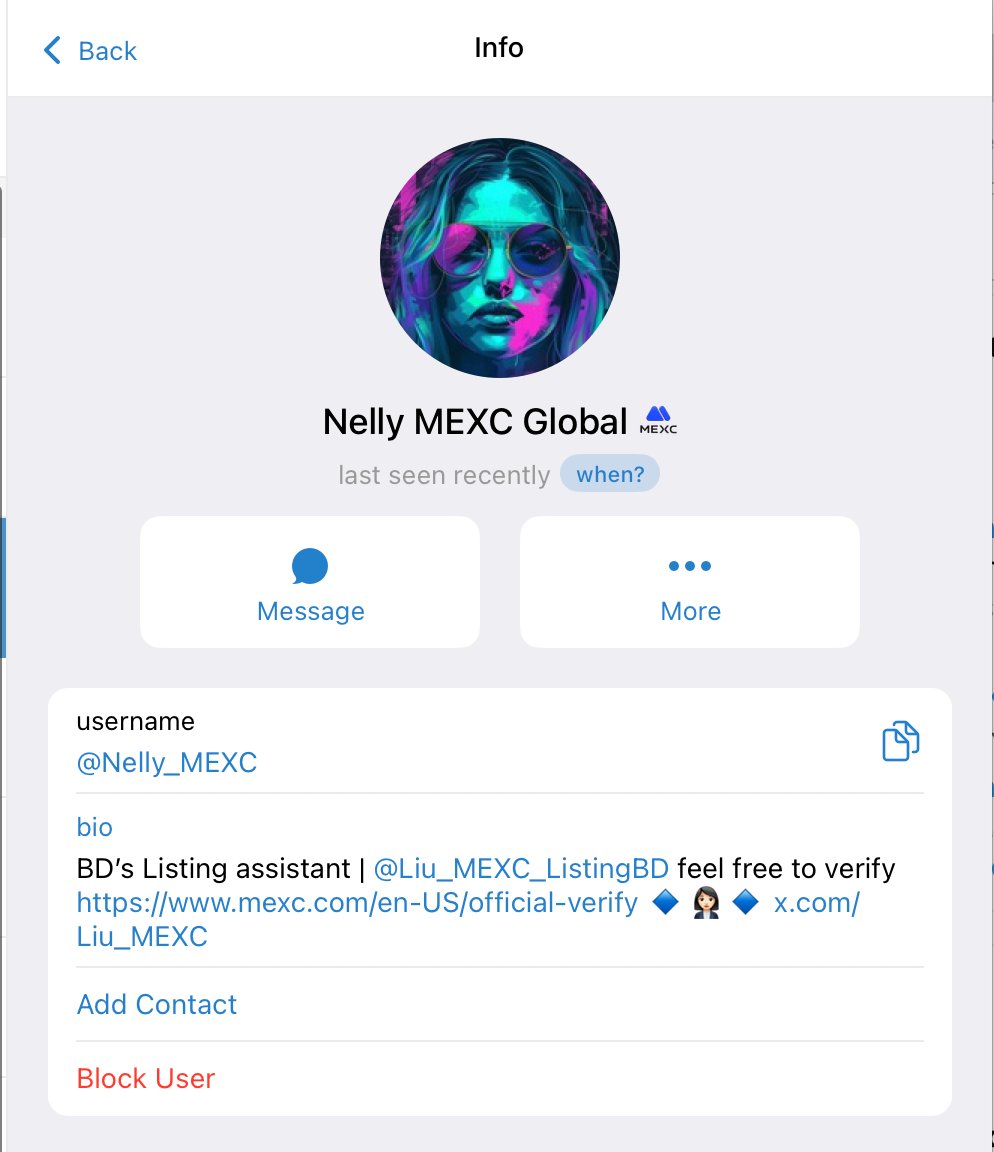nhd98z's tweet photo. @Liu_MEXC is this your tg? https://t.co/NfAbeR4kzq