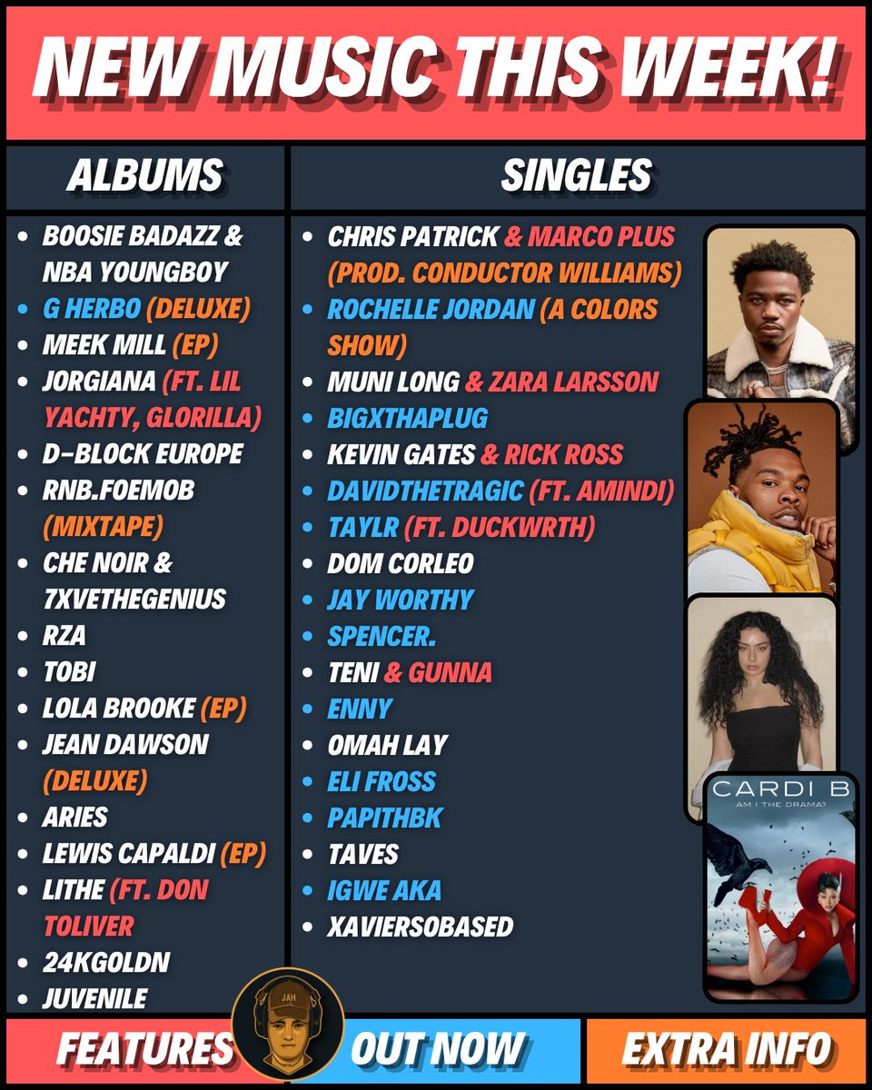 ALL THE NEW MUSIC DROPPING TONIGHT 🚨

Who's getting your first listen???