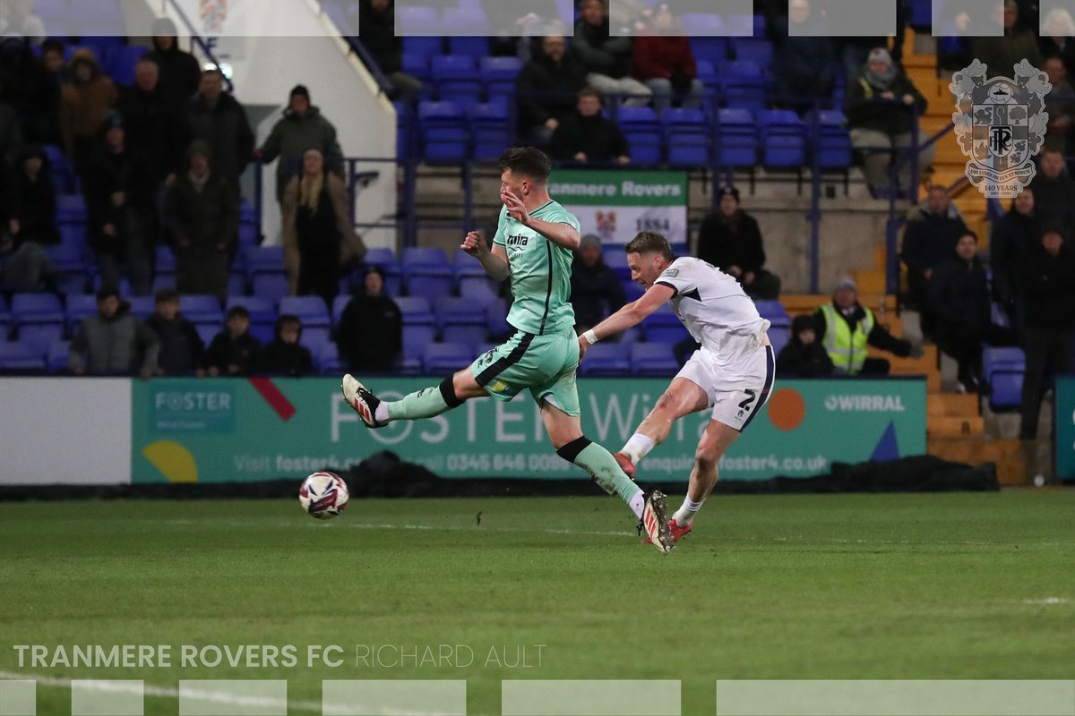 TranmereRovers's tweet photo. Prenton Park.      🤝        Friday night. Under the lights. 

✨ Last time out at home to Cheltenham Town, we won 2-0 thanks to goals from @Krisdennis90 and @CameronNorman95 to go six-match March unbeaten.

#TRFC #SWA https://t.co/J6wZgEawu4