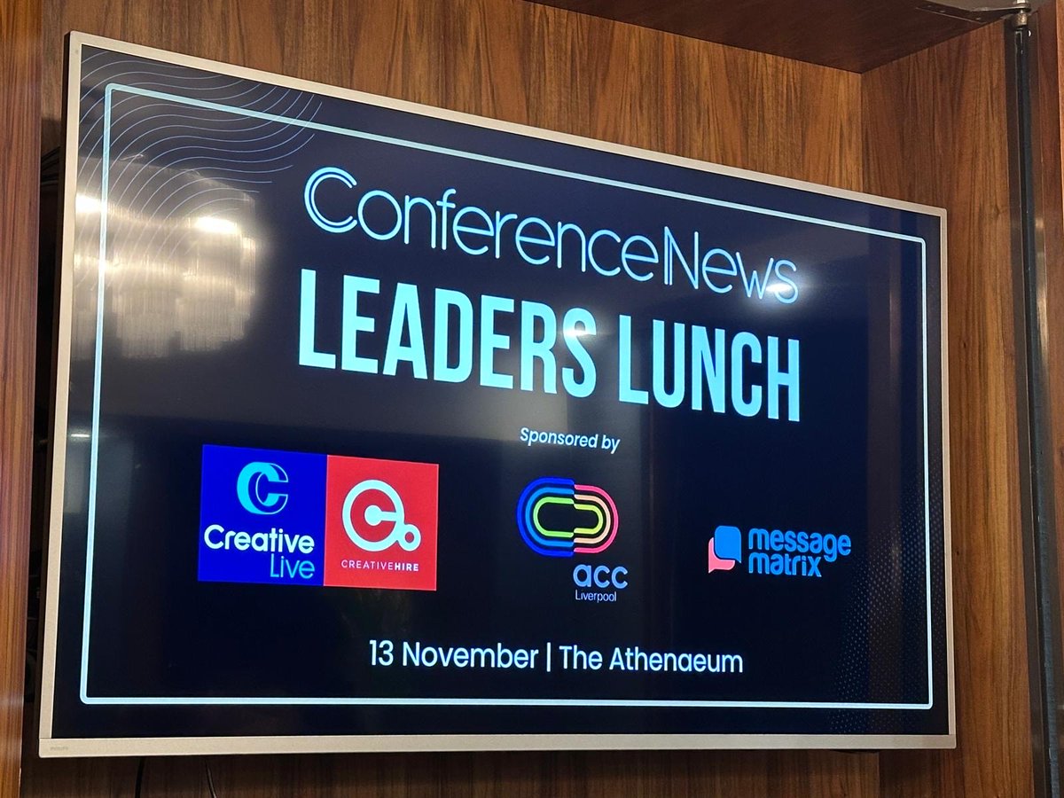 associateevents's tweet image. #TeamAE are on the road at the @Conference_News
Leaders Lunch by @MashMediaLtd.

Thanks for the invite, Jack Newey — an insightful day so far, and the food is sublime 🍽️ Great to connect, learn and engage with fellow #EventProfs 📷 

#CNLeadersLunch #MashMedia #EventLeaders