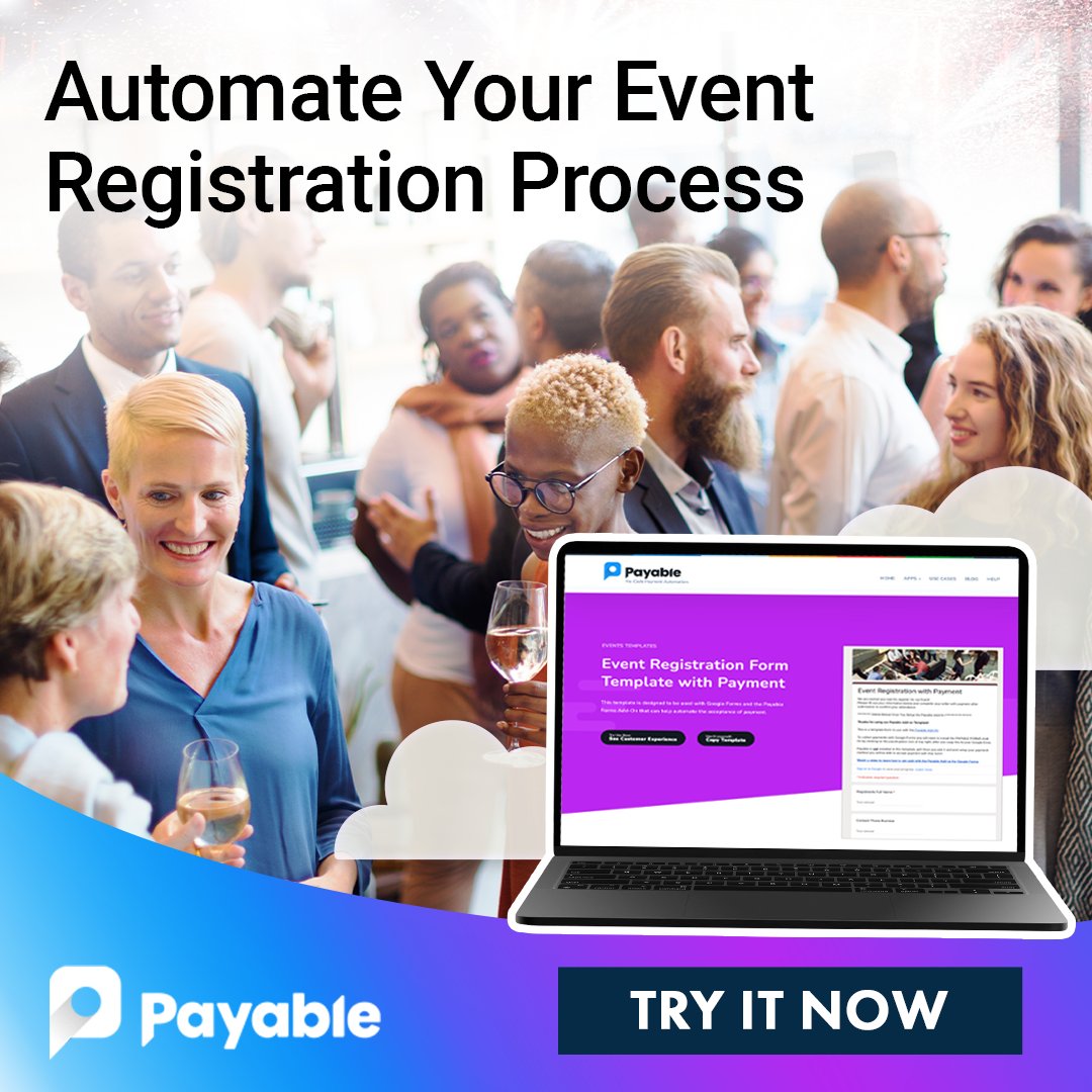 payableapps's tweet image. Organizing an event? Skip monthly fees!   Our Event Registration Form offers: ✅ Participant info &amp;amp; seating preferences ✅ Easy payments with Payable Add-On ✅ No monthly costs Start now → bit.ly/4qpHNMF#EventR… #EasySetup #AffordableSolution #PayableForms