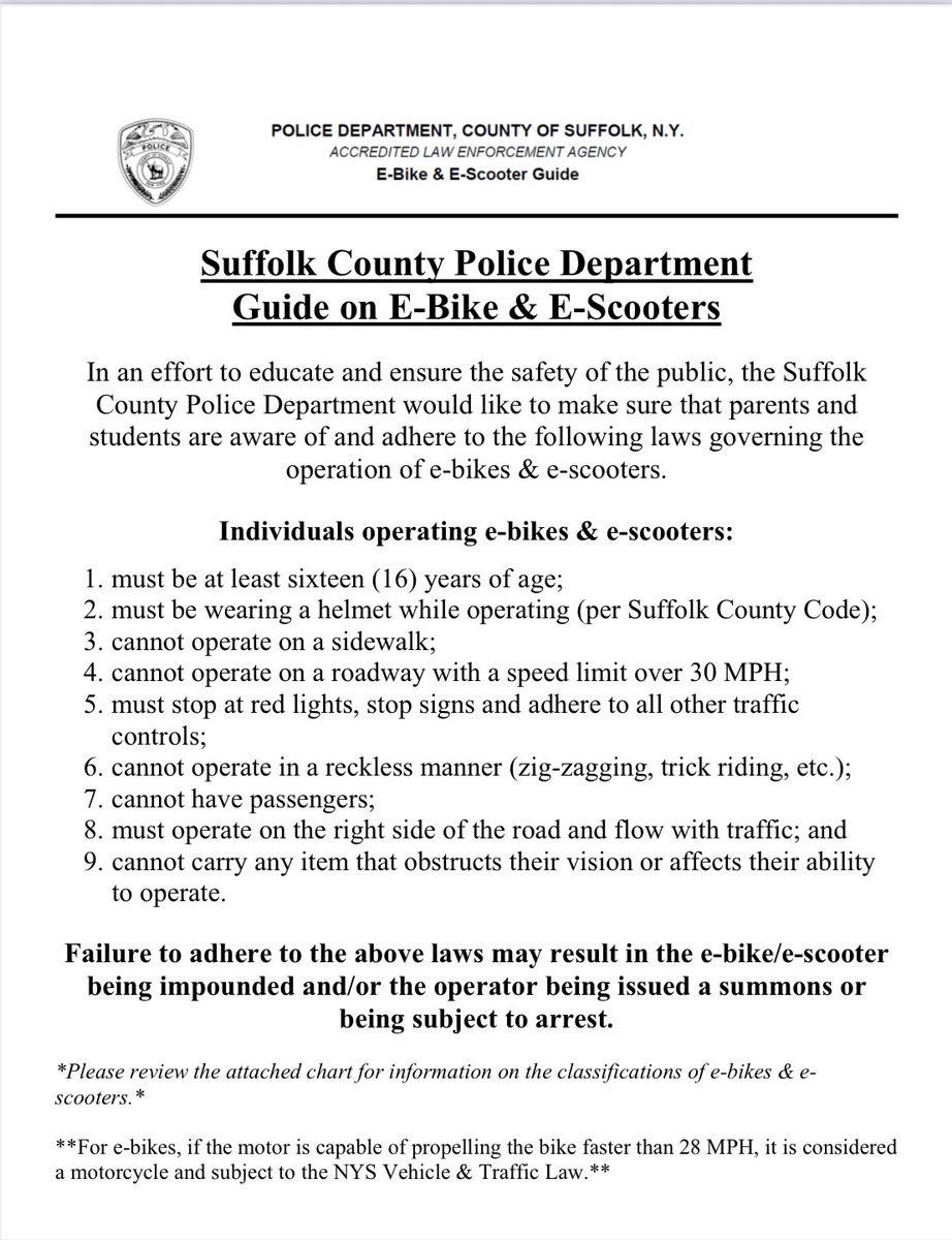 SCPD5thPrecinct's tweet image. Please take note of the E-bike and E-scooter regulations for your safety and the safety of others.