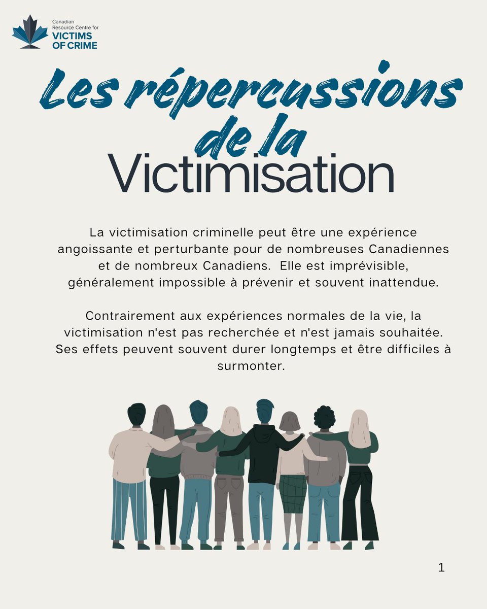 CRCVC's tweet image. La victimisation n’est jamais un choix. Ses effets peuvent être profonds, complexes et durables. Le CRCVC soutient les victimes et leurs proches : ressources, aide juridique, défense des droits 
Besoin d’aide? Visiter crcvc.ca ou appeler le 1-877-232-2610
#Trauma