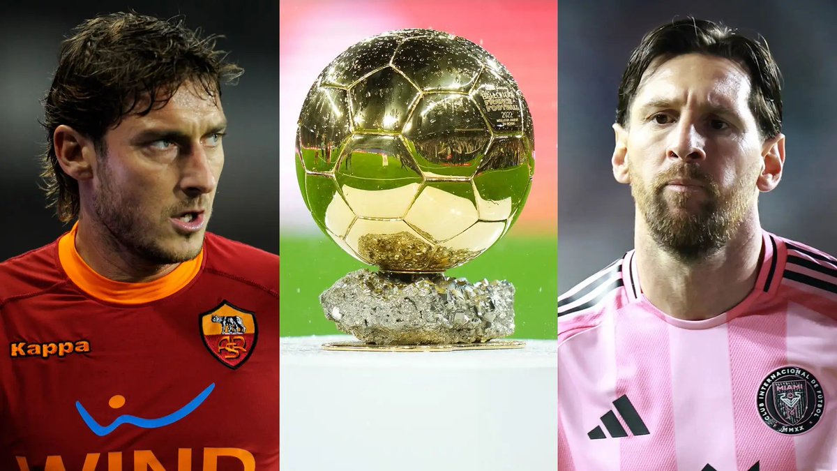 🗣️ Francesco Totti: “Put Messi in Roma for 25 years and tell me, how many Ballon d’Or would he win?” Ten? Nope, none of them.

Do you know why? Because the Ballon d'Or is not only about talent, but also about the team you play on and the titles you win. 

Cristiano Ronaldo, on