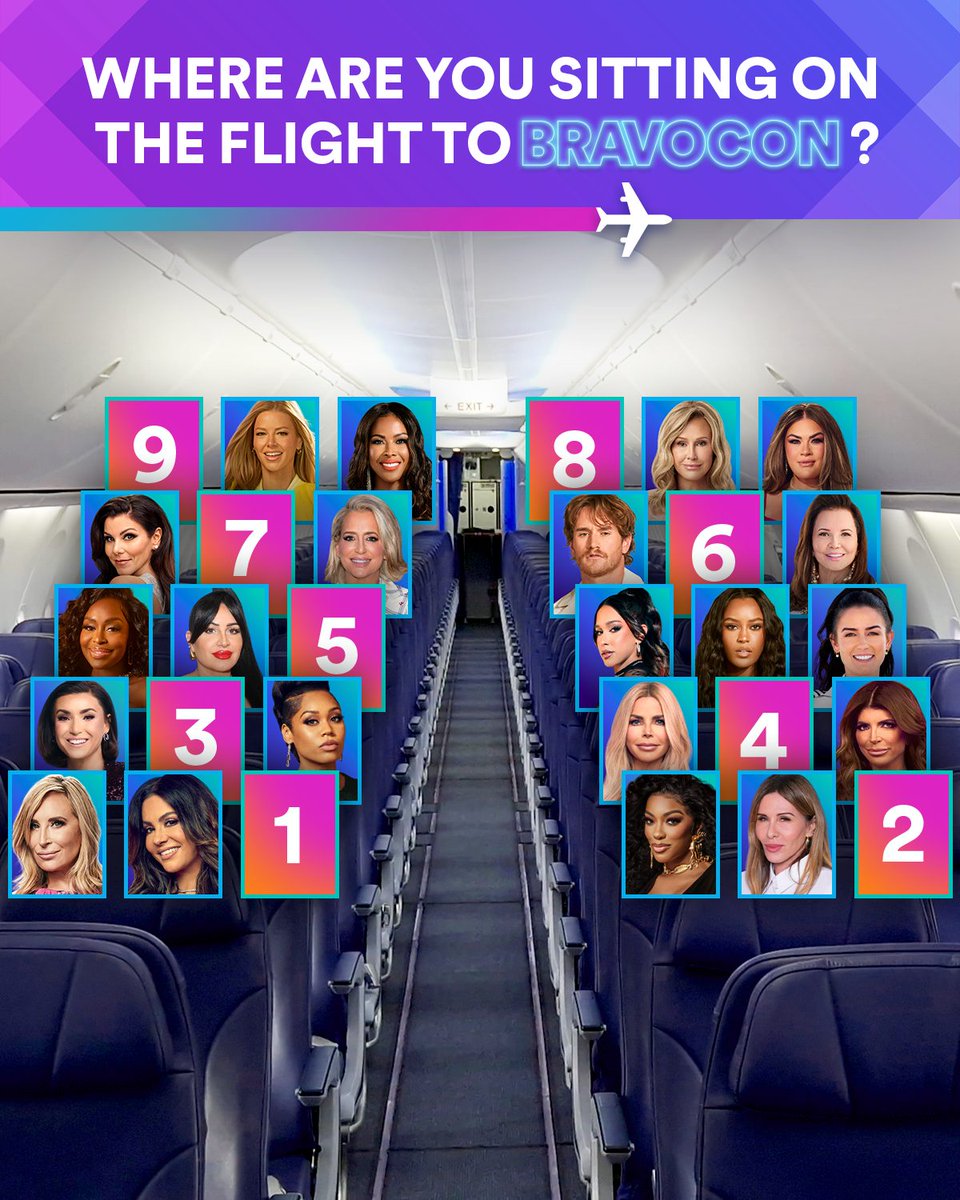 BravoTV's tweet image. Boarding for #BravoCon is about to begin✈️ We&apos;re back in Las Vegas this weekend! Don&apos;t miss all the details at BravoCon2025.com.